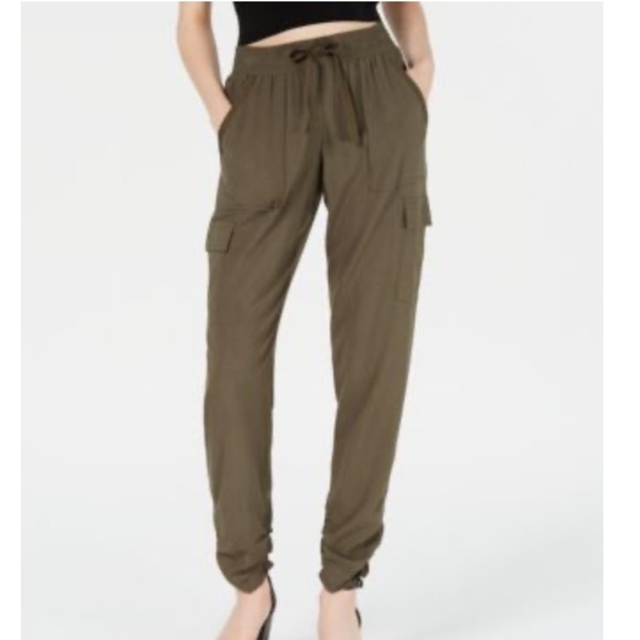 Hippie Rose Juniors' Cargo Jogger Pants NWT Size Large - Picture 1 of 13